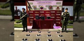 En Táchira hallaron 20 kilos de sustancias ilícitas ocultas en bobinas de fibra óptica