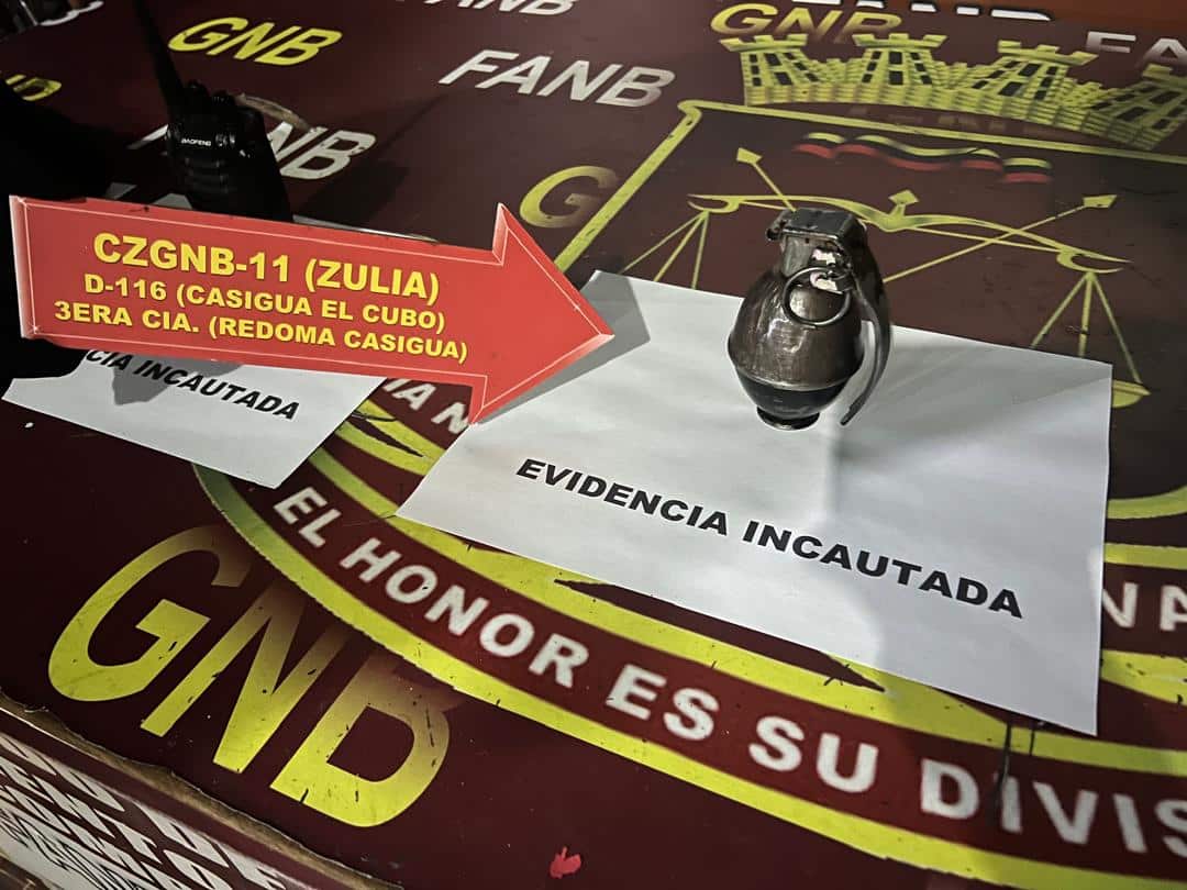GNB Zulia capturó sujeto con una granada fragmentaria en zona limítrofe con Colombia  