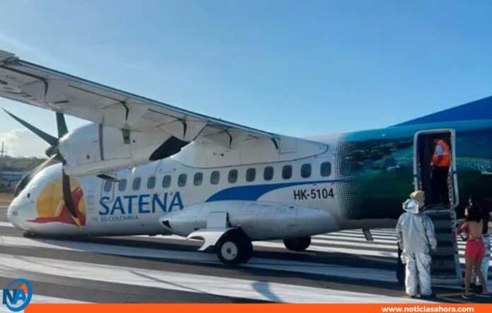 avión pierde tren delantero colombia