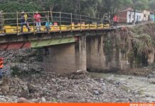 Adelantan reparaciones en puente La Zorquera, vía que comunica San Cristóbal con la frontera