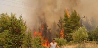 Ola de incendios en Turquía