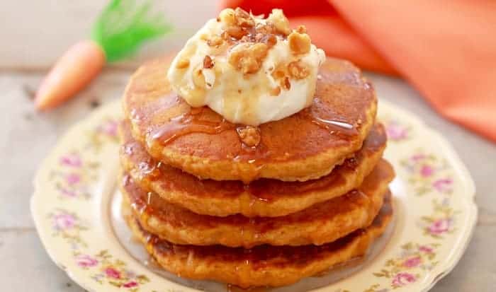 Panquecas de zanahoria y avena0