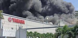 Incendio consumió galpón de Yamaha