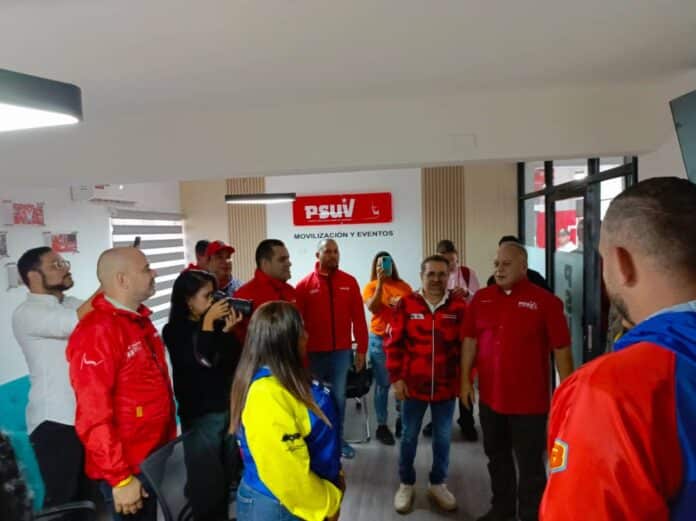 Lacava y Cabello inauguran sede PSUV Valencia