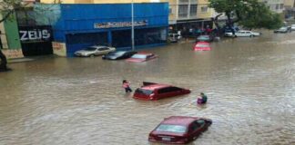 fuertes lluvias en Caracas