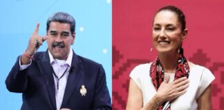 Maduro felicita a Claudia Sheinbaum.