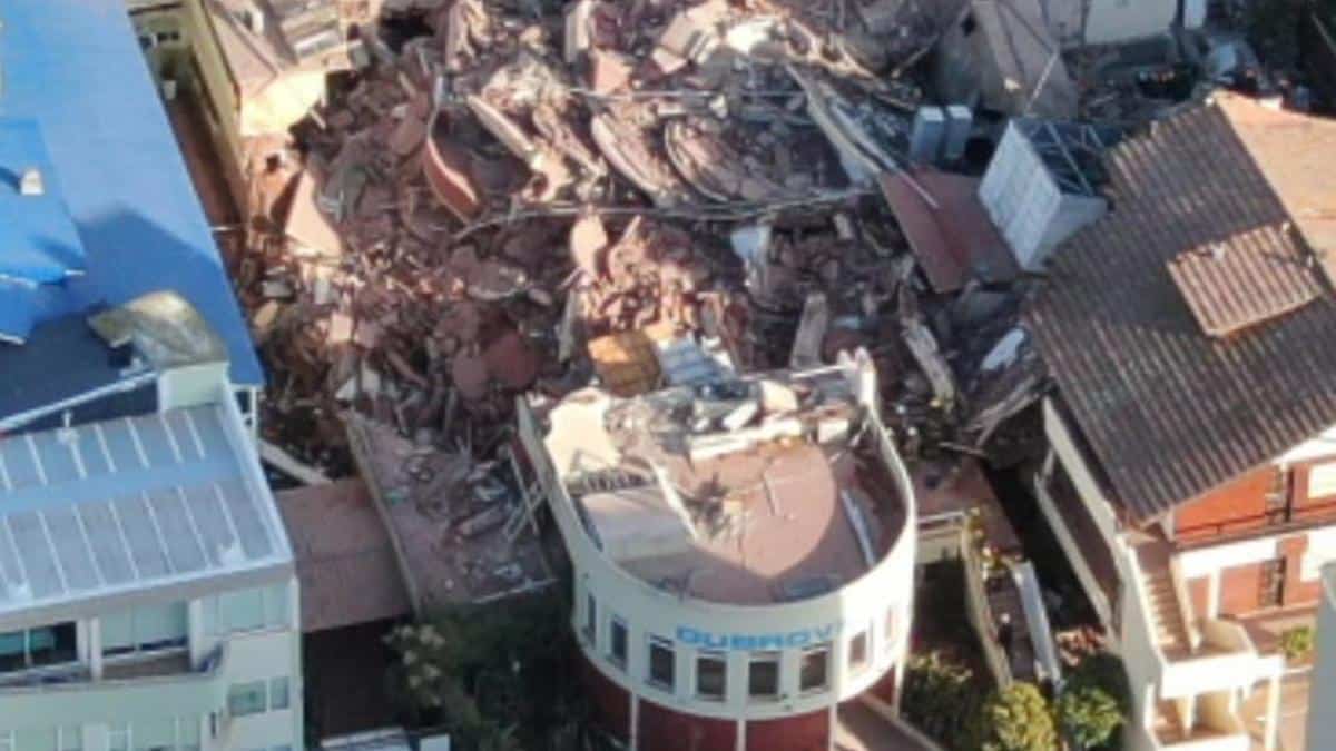 Villa Gesell: Edificio colapsa.0