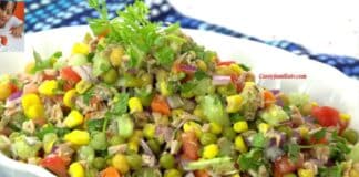 Ensalada de atún y verduras