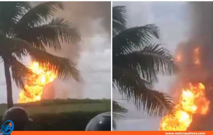 Incendio en el Complejo Muscar de Monagas