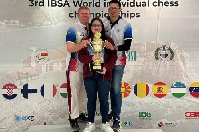 Palacios campeona Mundial del Ajedrez invidentes