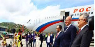 Vicepresidente de Rusia llega al país para cumplir una importante agenda