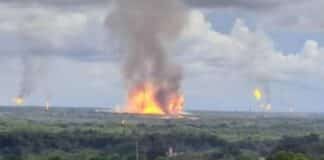 explosión en la Planta de Gas Muscar