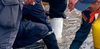 inundaciones en el Hospital Pérez de León