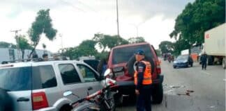 Colisión múltiple en la Autopista del Este