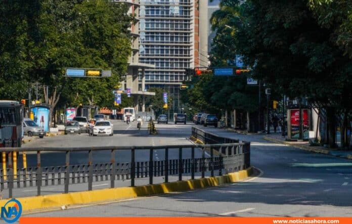 vías cerradas en Caracas