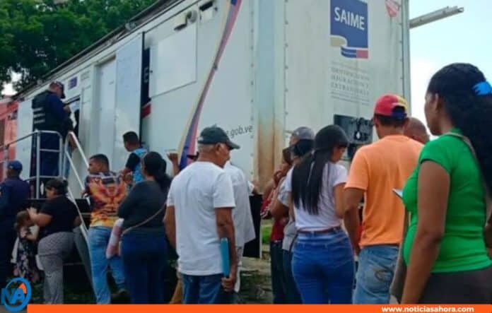 Saime unidades móviles cedulación