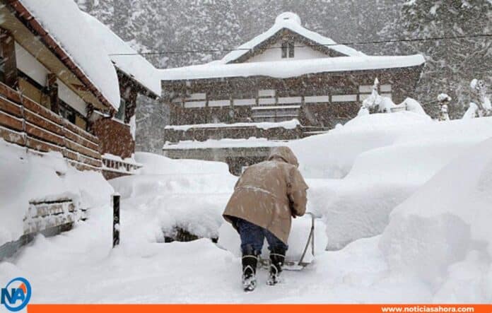 Tormenta invernal en Japón