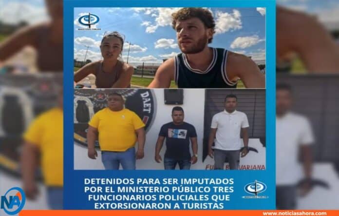 Saab imputados dos policías por extorsión a turistas en Portuguesa