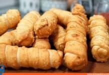 Tequeños de tajadas con queso