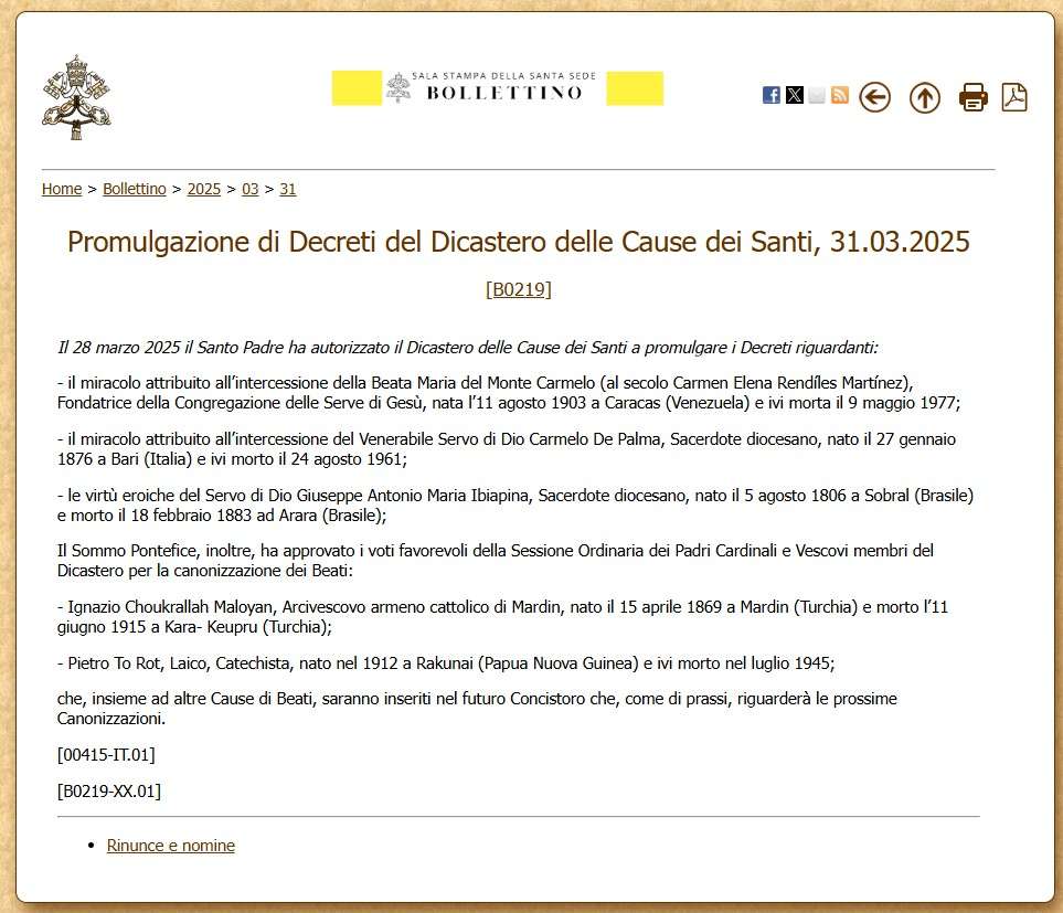 canonización Carmen Elena Rendiles Martínez