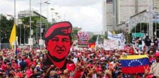 Homenaje Nacional marcha 12º aniversario Chávez.