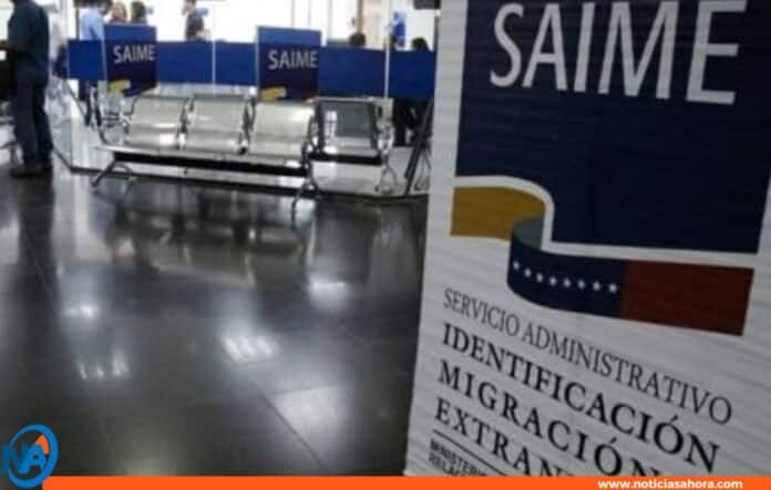 saime modificación atención al público