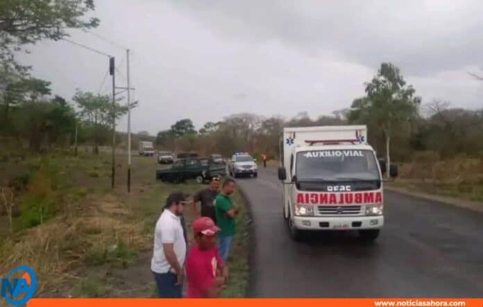 accidente carretera nacional Ortiz-San Juan de los Morros