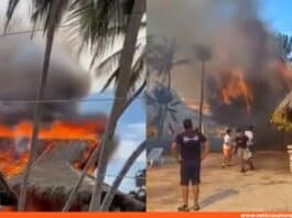 incendio en hotel Hesperia Playa El Agua