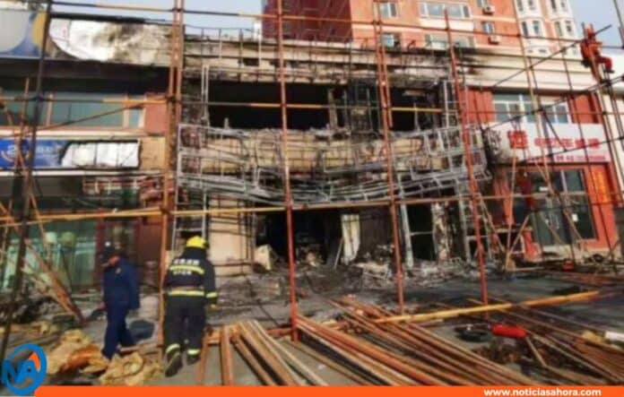 incendio restaurante China incendio restaurante China