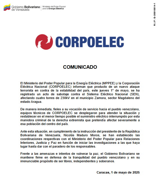 Gobierno denuncia grave ataque al SEN.0