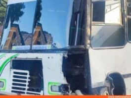 arrollada autobús sin frenos Caracas