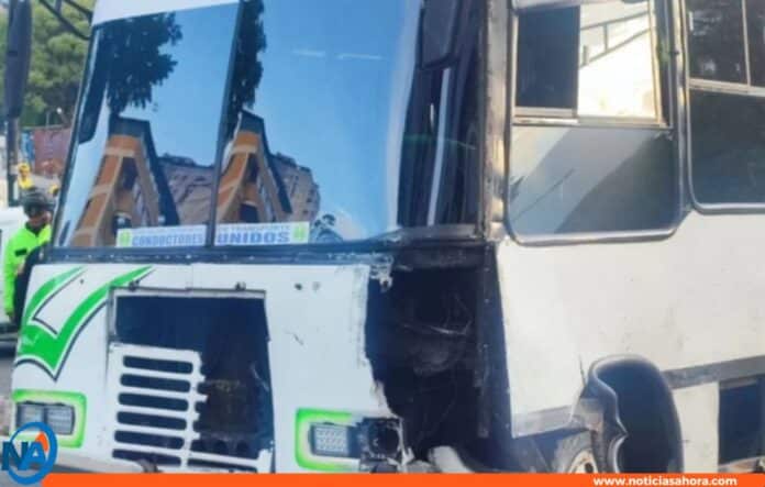 arrollada autobús sin frenos Caracas