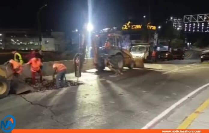 cierre rampa de acceso El Cafetal