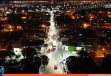 Instalación luminarias en Naguanagua