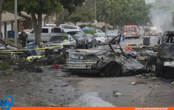 accidente aéreo en San Diego