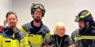 Mirla Castellanos rescatada por bomberos en Madrid