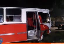 lesionados autobús Maracay