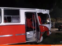 lesionados autobús Maracay