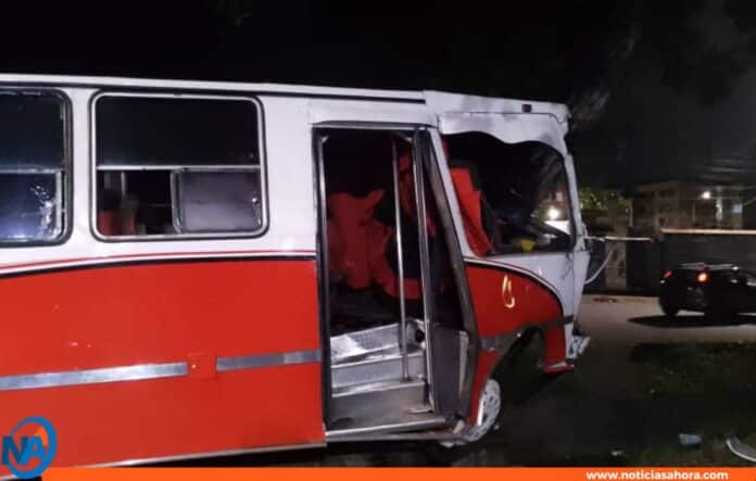lesionados autobús Maracay