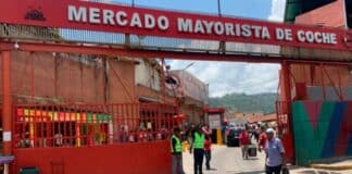 red de extorsionadores Mercado Mayorista de Coche
