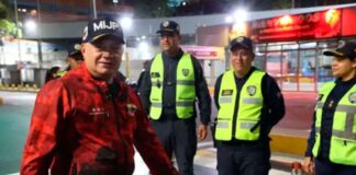 Diosdado Cabello patrullaje nocturno