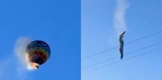 Globo aerostático se incendia Brasil