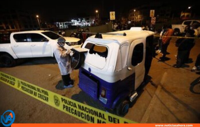 Asesinan pareja venezolana y su perro dentro de mototaxi en Perú
