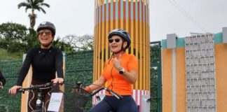Dina Castillo anuncia ampliación de la ciclovía de la Av. Bolívar