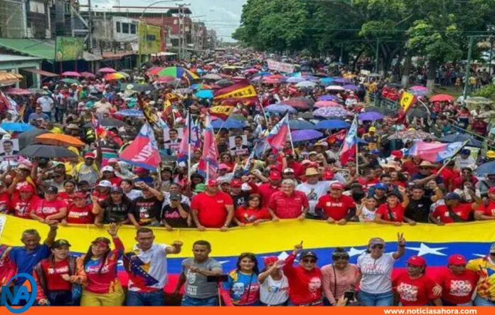 avanza la multitudinaria movilización por la paz