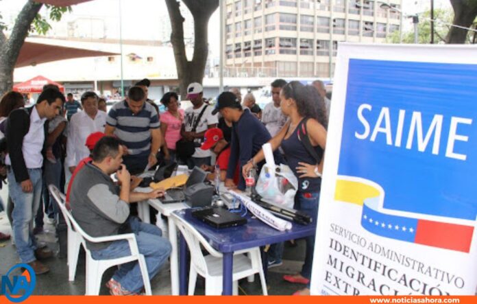 Saime jornada personas cédula 22 y 32 millones