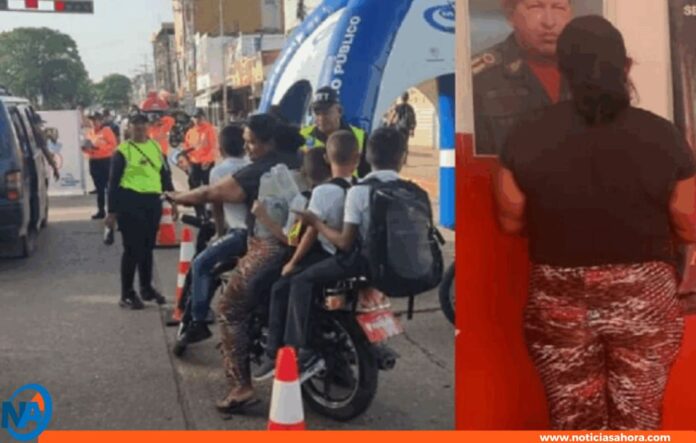 detenida mujer niños motocicleta detenida mujer niños motocicleta
