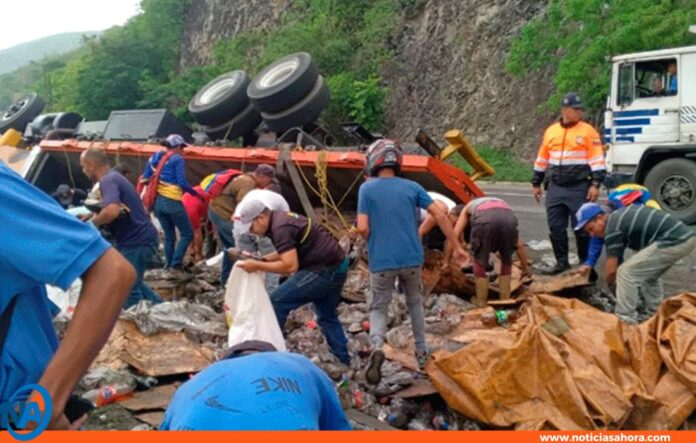 gandola refrescos volcó Cagua gandola refrescos volcó Cagua