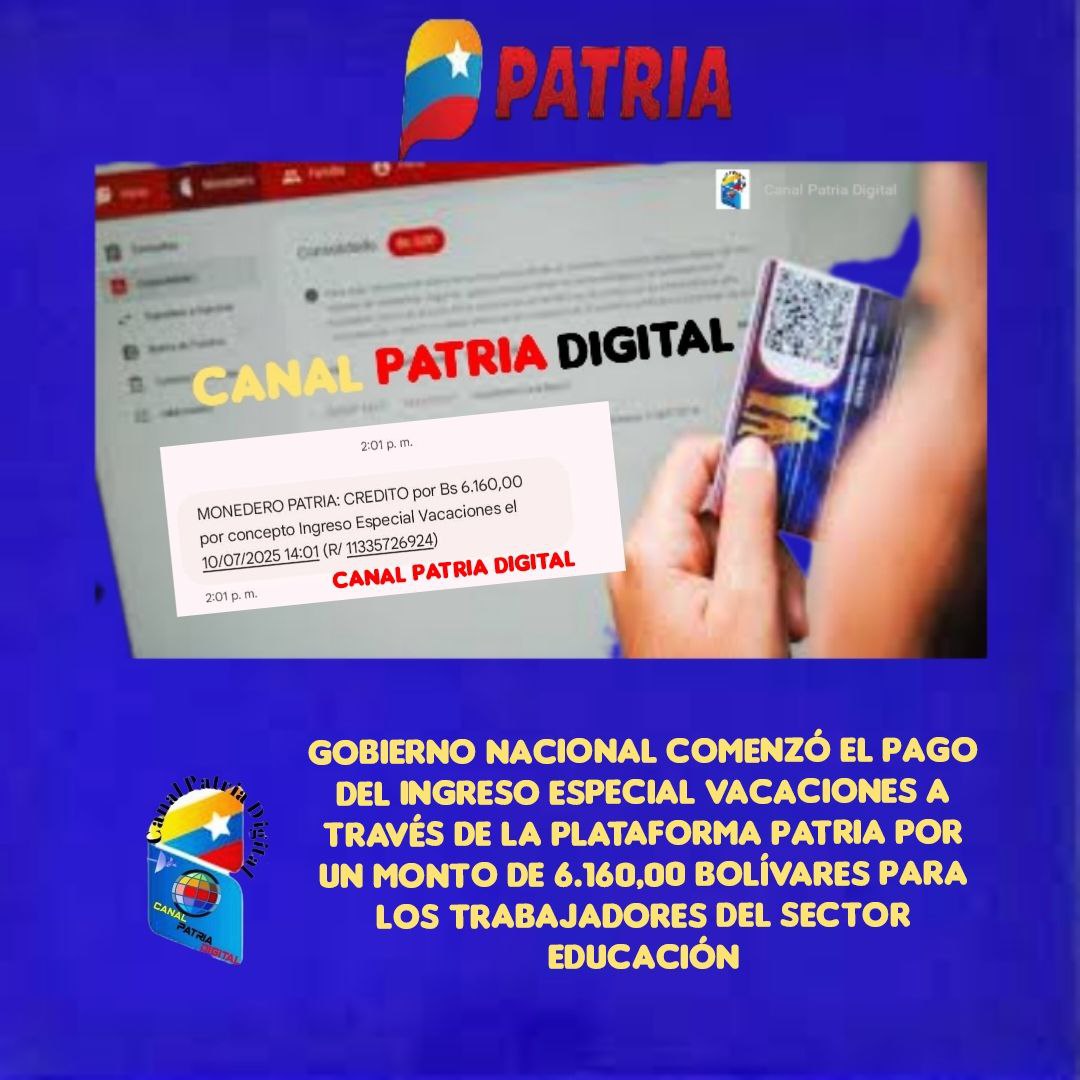 Patria inicia "Bono Vacaciones" para Educación.0