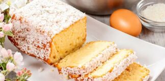 Budín de coco